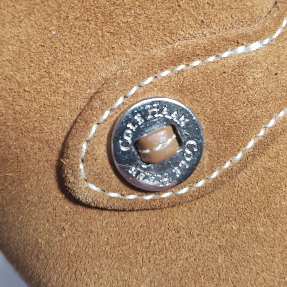 COLEHAAN SANDAL WITH CLOSED TOE SIZE 8 1/2 CARAMEL COLOR GOOD CONDITION - Picture 2 of 16